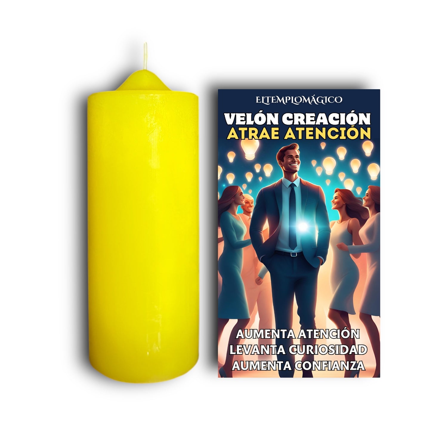 Velón Atrae Atención para Hombre