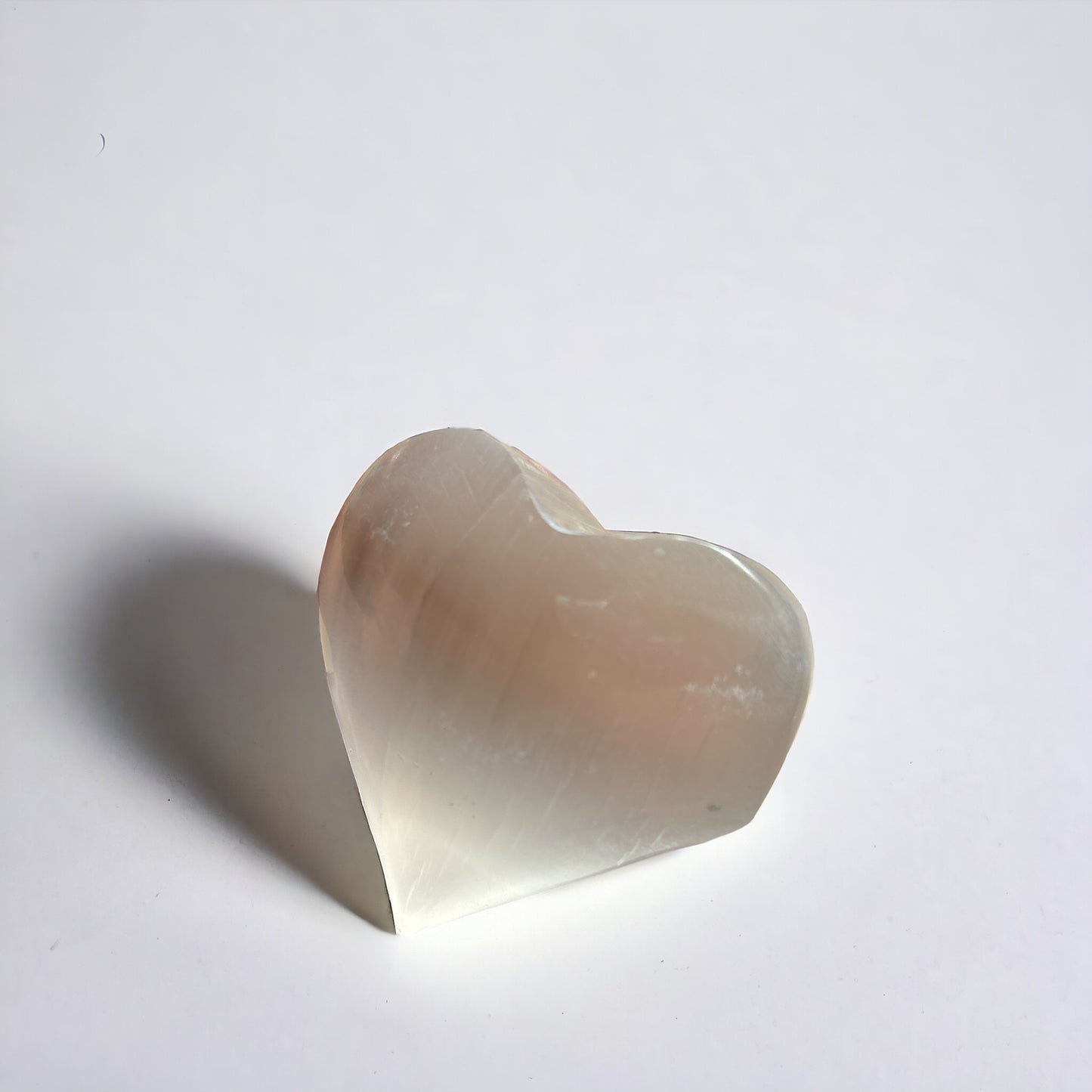 Cuore di selenite 5cm