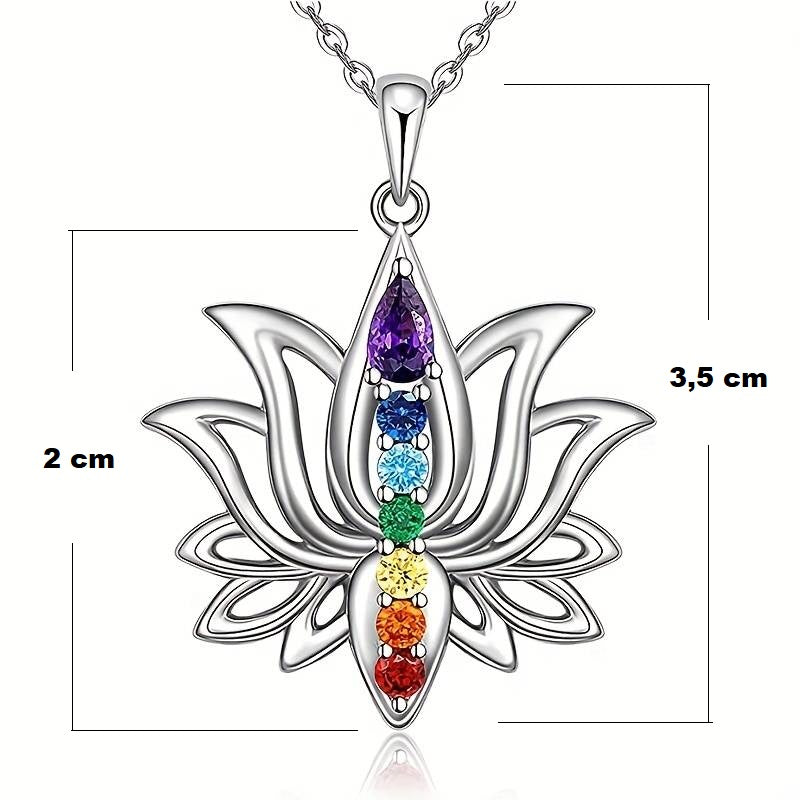 Colgante/Amuleto flor de loto 7 chakras