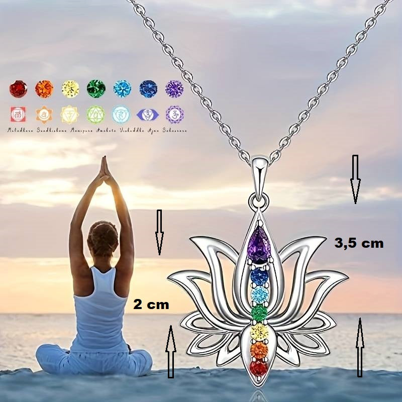 Colgante/Amuleto flor de loto 7 chakras