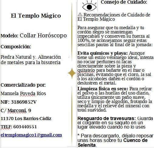 Collar Aries con Jaspe Rojo