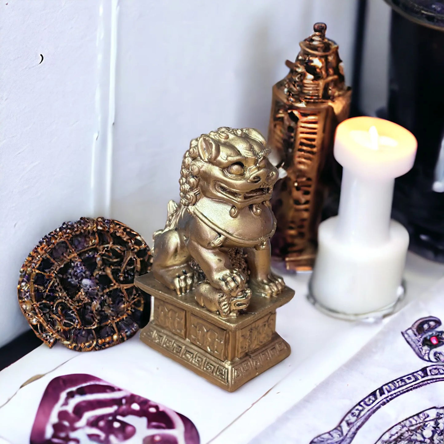 L'amuleto del Leone di Fu attira prosperità e fortuna