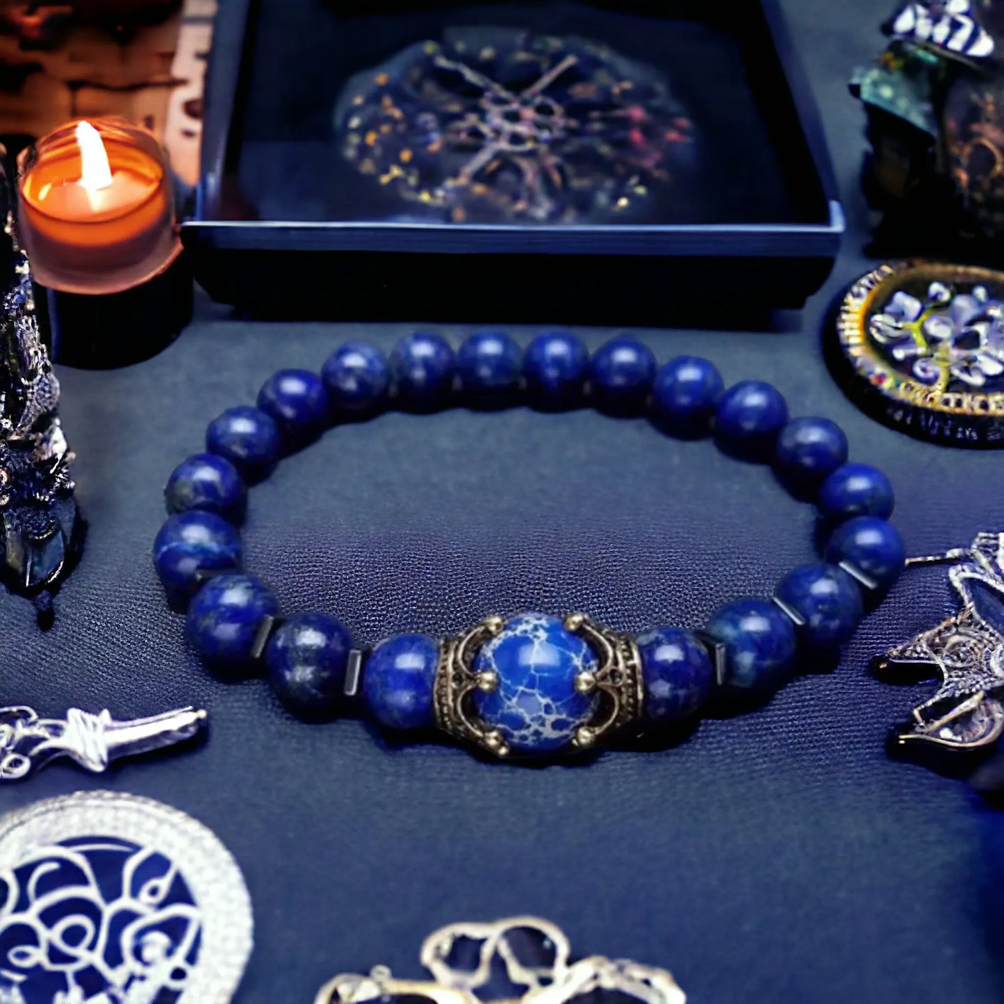 Pulsera Lapislázuli Sabiduría y Confianza