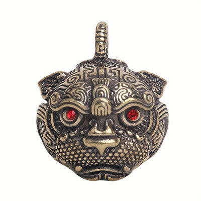 Campana de Cabeza Tigre Pixiu para despertar energías (Rituales y Suerte)