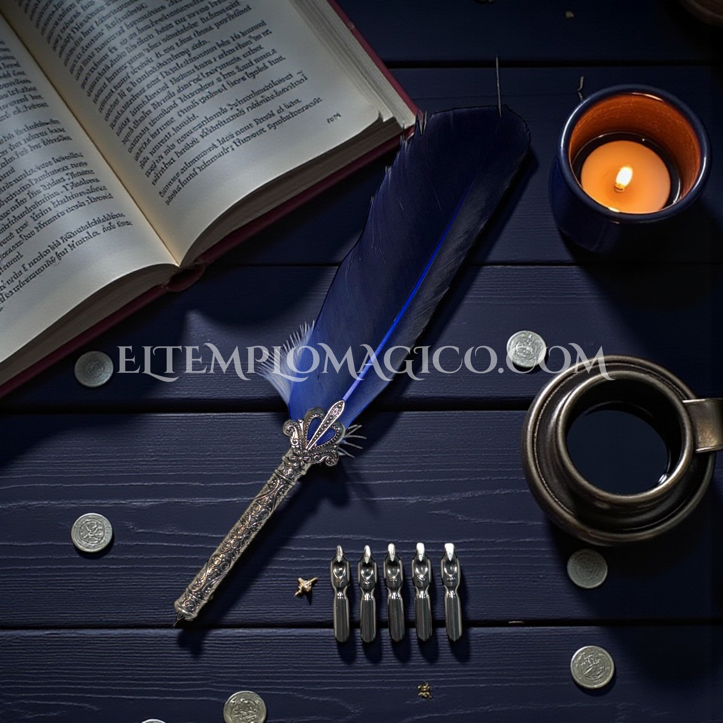 Pluma para Rituales y/o Decretos (Uso con Tinta)