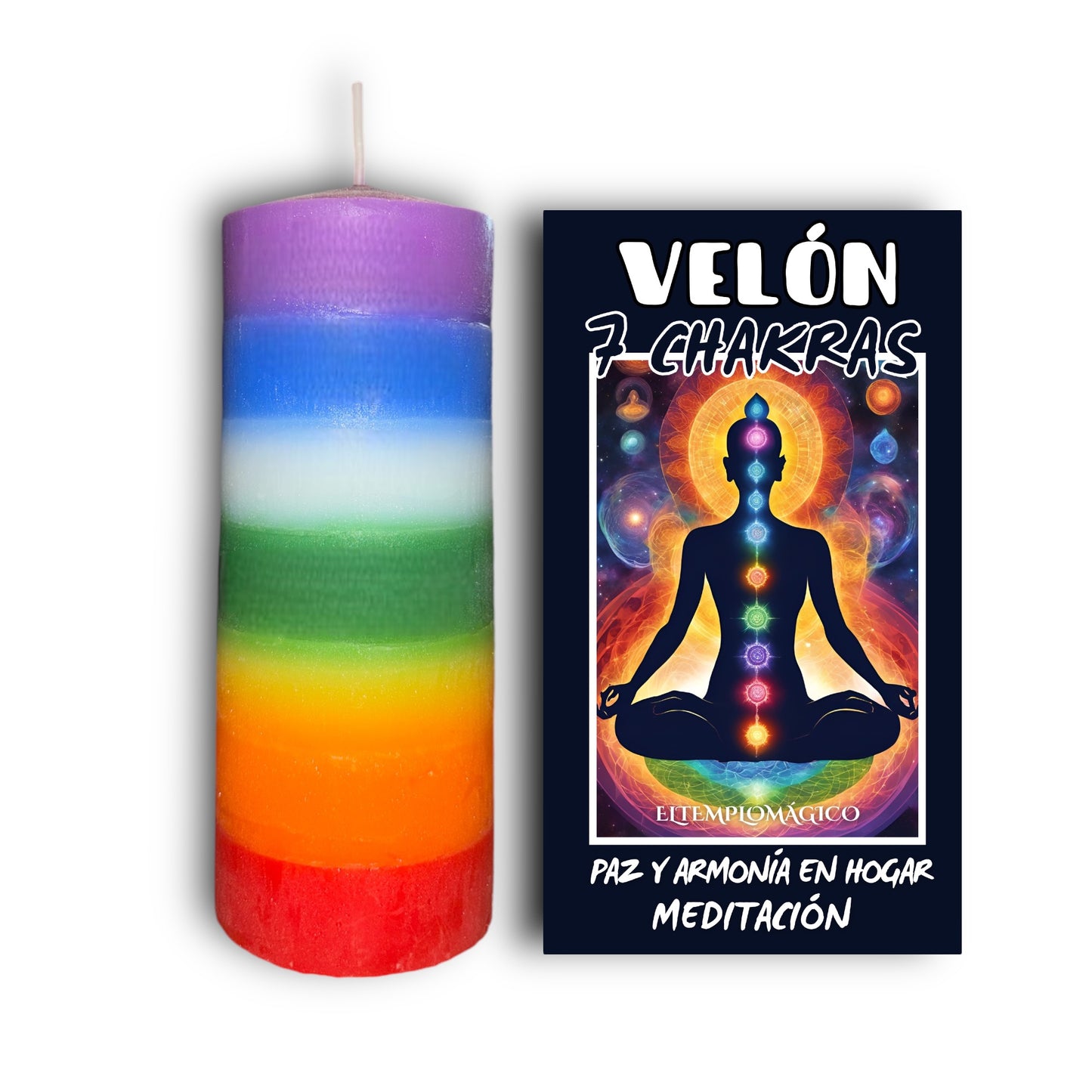 Velón 7 Chakras