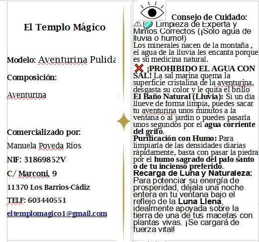 Piedra Aventurina Verde Pulida – El Mineral de la Prosperidad, la Salud y las Nuevas Oportunidades