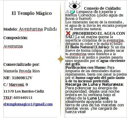 Piedra Aventurina Verde Pulida – El Mineral de la Prosperidad, la Salud y las Nuevas Oportunidades