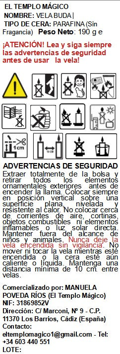 🧘 Vela  Buda (Serenidad y Abundancia)