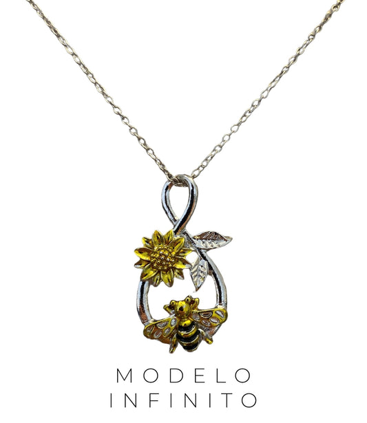 Colgante/Amuleto Collar Abeja Modelo GIRASOL