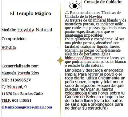 Howlite Piedra Pulida