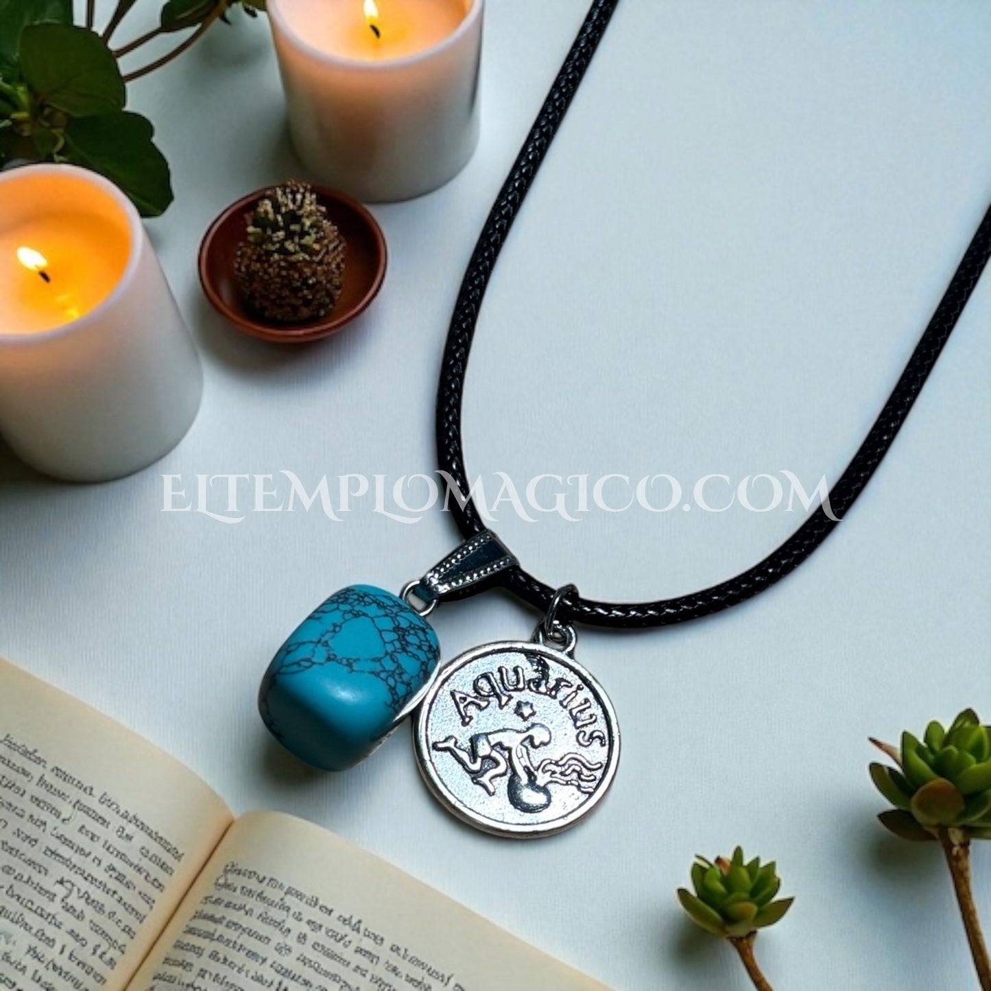 Collar Acuario con Turquesa