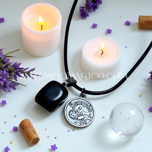 Collar Escorpio con Ónix
