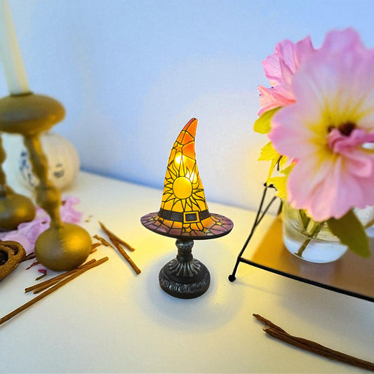 Lámpara Pequeña Sombrero Bruja USB
