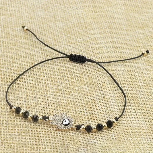 Pulsera/Amuleto Mano Protectora y Ojo de Ángel