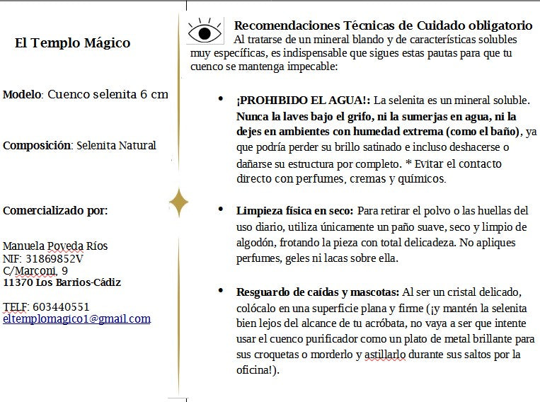 Cuenco Pequeño Carga Selenita