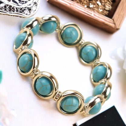 Pulsera Elegante Turquesa Bienestar