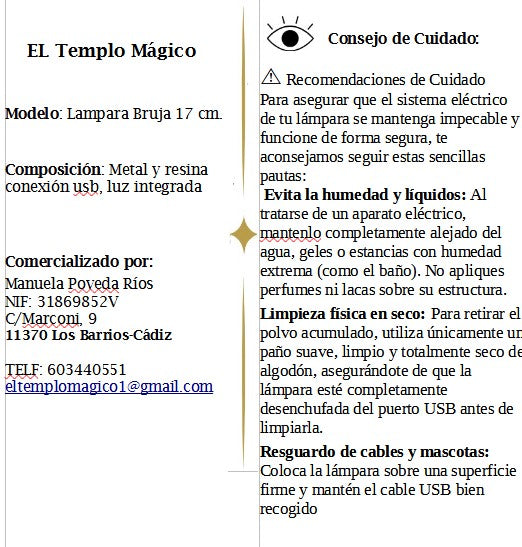 Lámpara Sombrero Bruja.