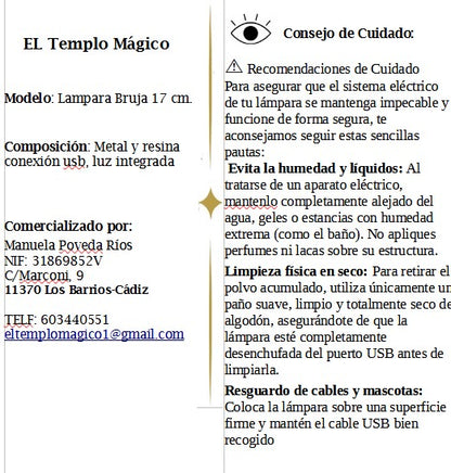 Lámpara Sombrero Bruja.